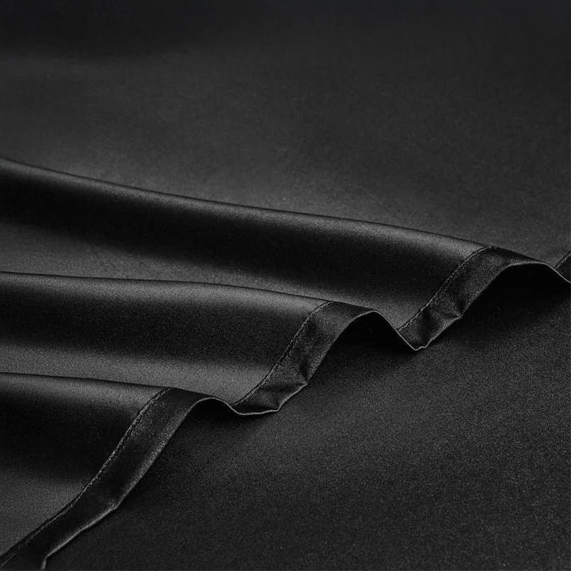 Aristelle Black Luxury Pure Mulberry Silk Bedding Set