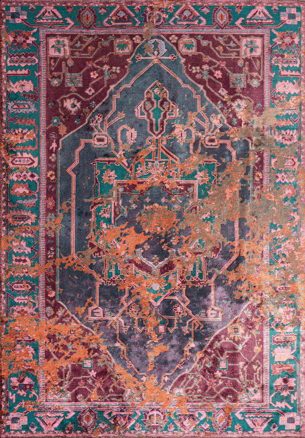 Emperor Rust - Dark Damson Rug