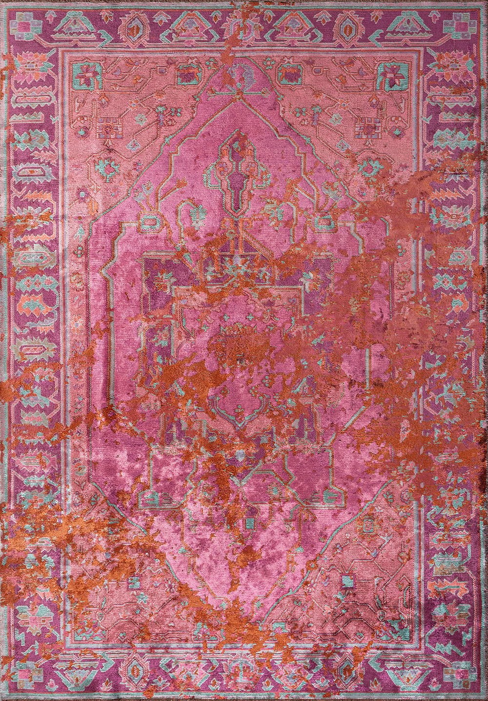 Emperor Rust - Purple Rug