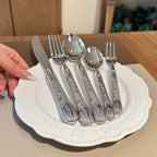 Eternal Grace Ornate Luxury Stainless Steel Cutlery Set