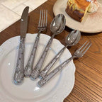 Eternal Grace Ornate Luxury Stainless Steel Cutlery Set