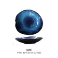 Midnight Ceramic Pool Plates