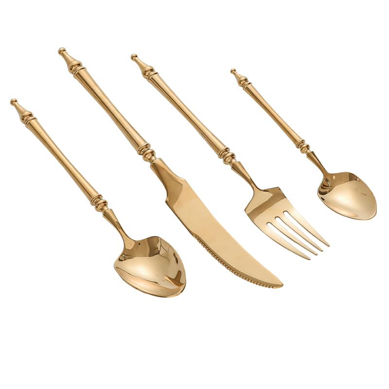 Xena Gold Stainless Steel Cutlery Set