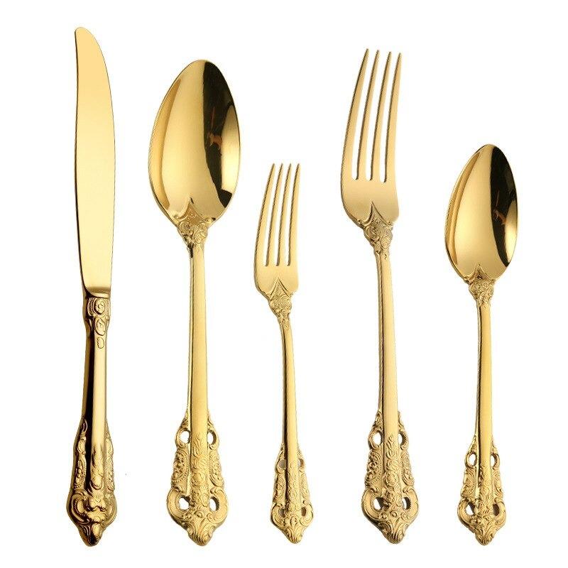 Ducal Gold Forged Stainless Steel Cutlery Set
