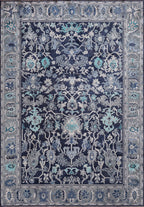 Grandeur Bone - Dark Navy Rug