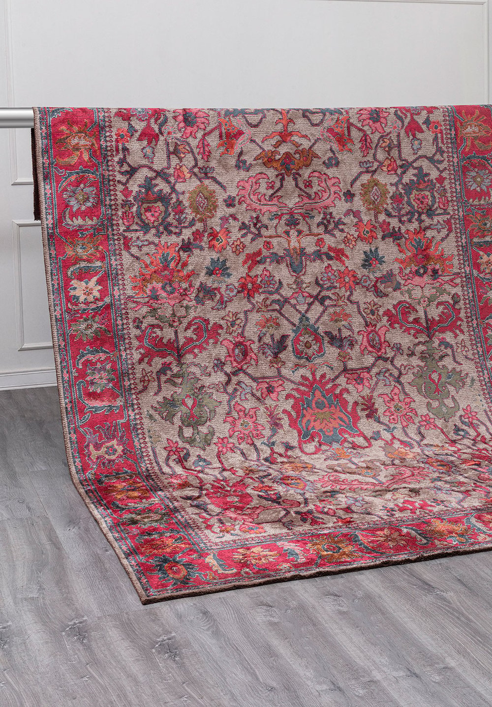 Grandeur Fuchsia - Petrol Rug