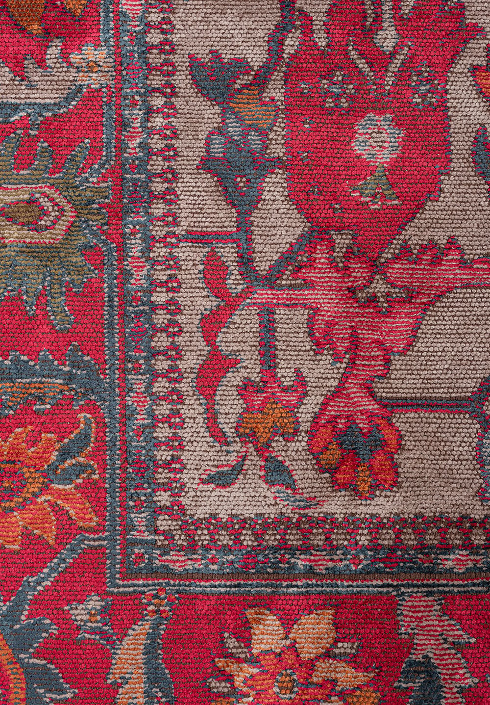 Grandeur Fuchsia - Petrol Rug