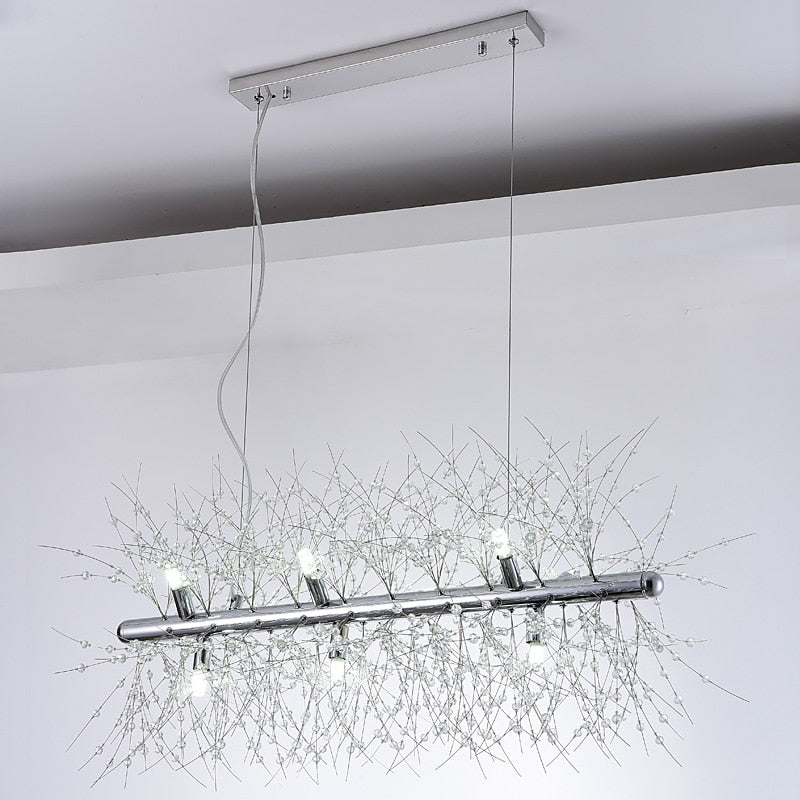 Alice Dandelion Double-Sided Rectangle Crystal Chandelier
