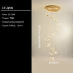 Jenna 3D-Butterfly Spiral Iron And Acrylic Chandelier