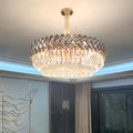Ruby Three Tier Rounded Crystal Wrapped Chandelier