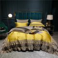 Hadi Embroidered Border Luxury Cotton Satin Bedding Set