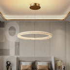Jillian Sculptural LED Three Tier Crystal Chandelier