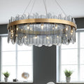 Patina Gold Ring Chandelier