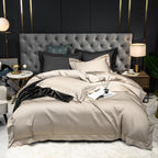 Wendy Faded Beige Solid Egyptian Cotton Bedding Set