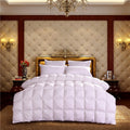 Shadiya White Square Quilted Cotton Goose Down Filling Comforter