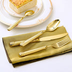 Elnoora Gold Luxury Engraved Stainless Steel Cutlery Set
