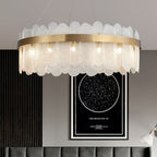 Patina Gold Ring Chandelier