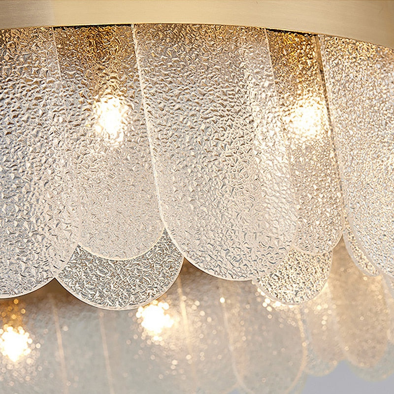 Patina Gold Ring Chandelier