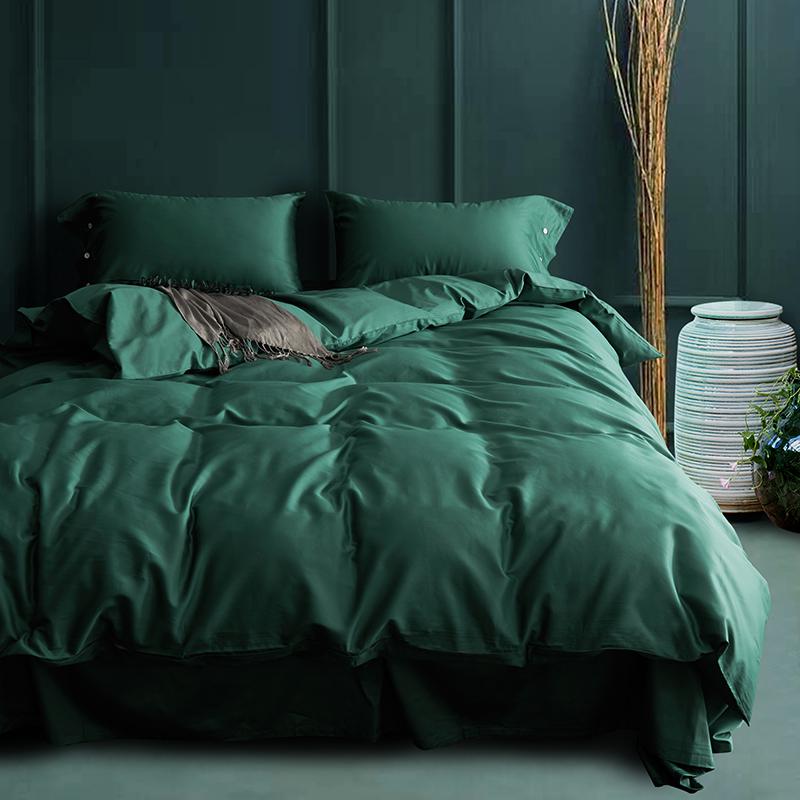 Klazida Forest Green Ultra Silky Soft Egyptian Cotton Bedding Set