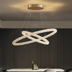 Jillian Sculptural LED Three Tier Crystal Chandelier