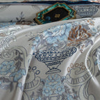 Kaleyra Silky Jacquard Luxury Egyptian Cotton Satin Bedding Set