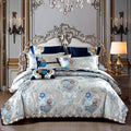 Kaleyra Silky Jacquard Luxury Egyptian Cotton Satin Bedding Set