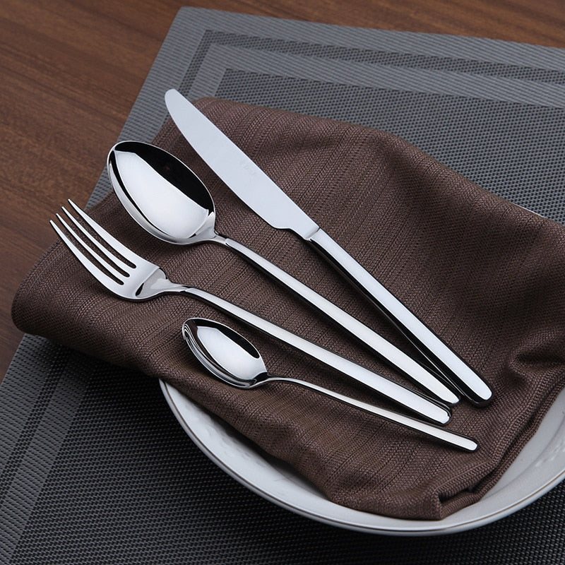 Cozy Silver Stainless Steel Cutlery Set