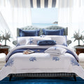Amellora Nautical Embroidered Egyptian Cotton Bedding Set