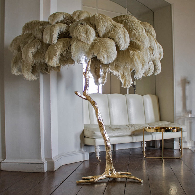 Palmera Luxury Feather Floor Lamp