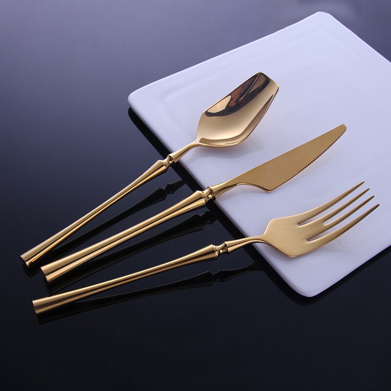 Venice Gold Luxury Stainless Steel Cutlery Set