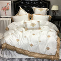 Karlena Oriental Embroidered Luxury Egyptian Cotton Bedding Set