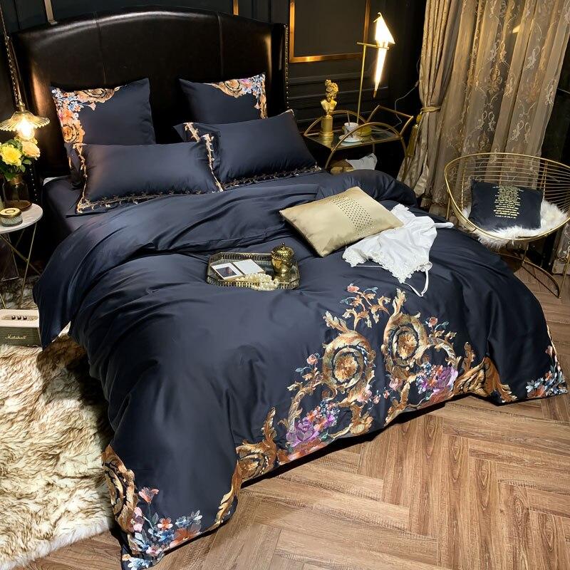 Leroux Premium Embroidery Egyptian Cotton Bedding Set