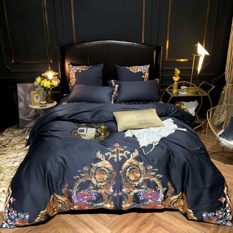 Leroux Premium Embroidery Egyptian Cotton Bedding Set
