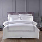 Abyad Rainbow Stitch Premium Hotel Cotton Bedding Set