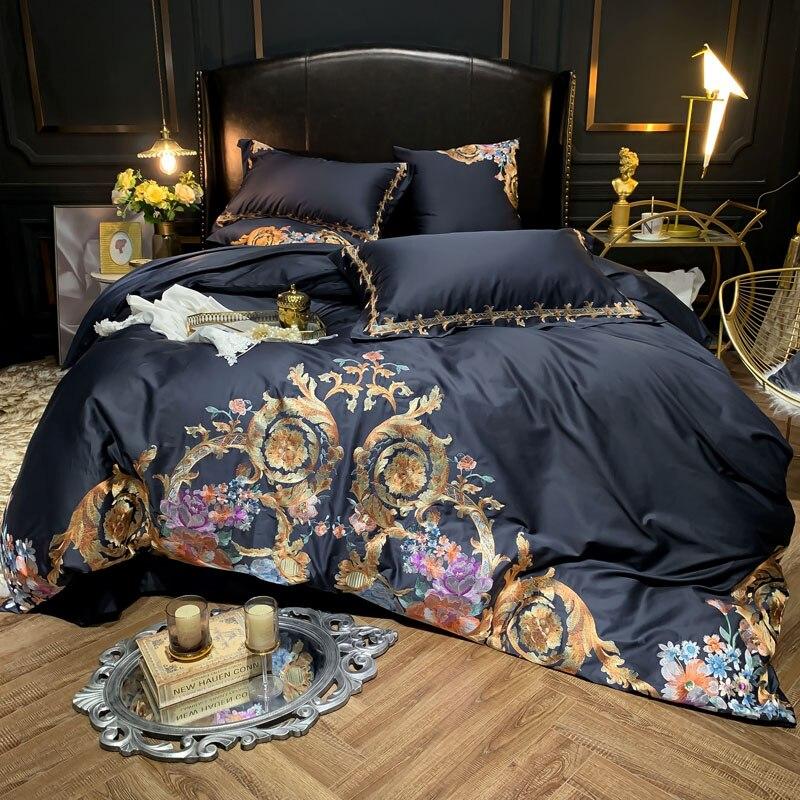 Leroux Premium Embroidery Egyptian Cotton Bedding Set