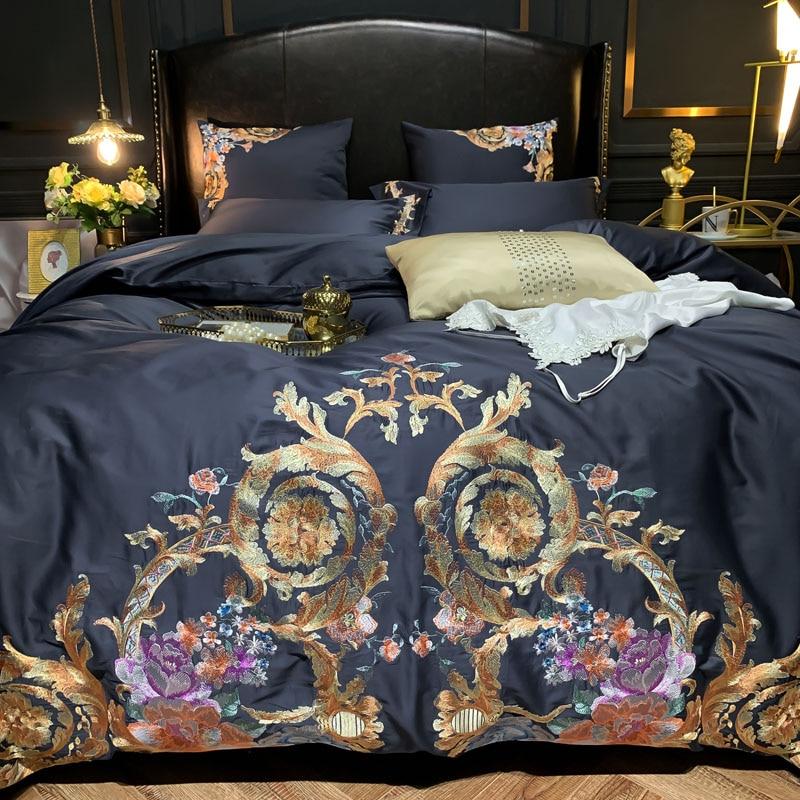 Leroux Premium Embroidery Egyptian Cotton Bedding Set