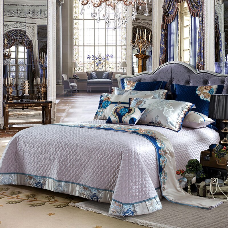 Kaleyra Silky Jacquard Luxury Egyptian Cotton Satin Bedding Set
