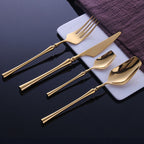 Venice Gold Luxury Stainless Steel Cutlery Set