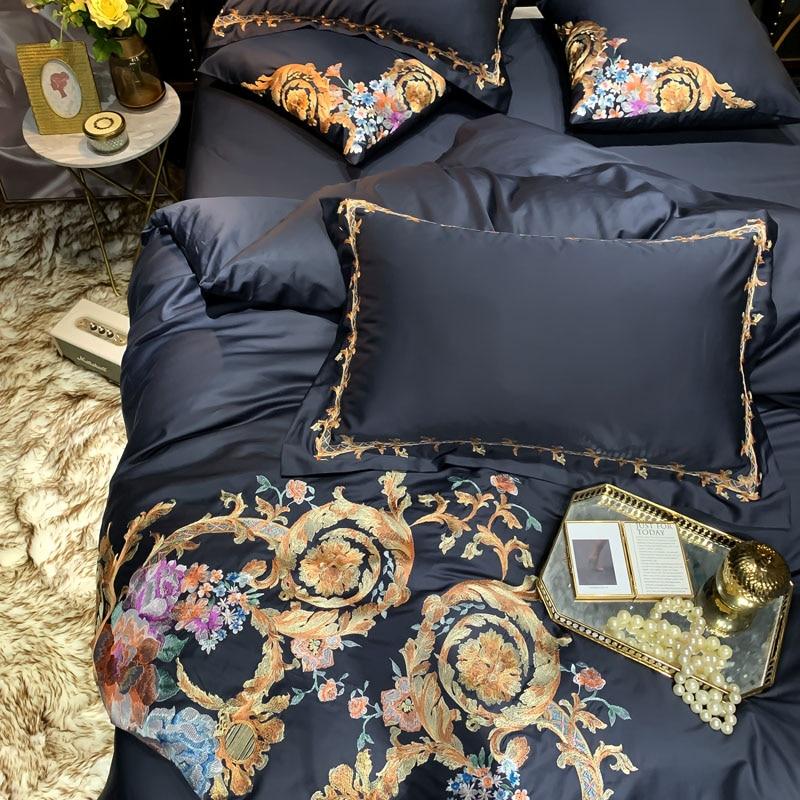 Leroux Premium Embroidery Egyptian Cotton Bedding Set