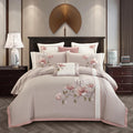 Magnela Oriental Embroidery Egyptian Cotton Bedding Set
