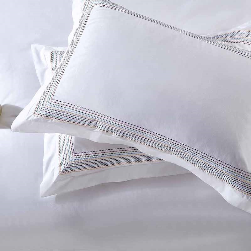 Abyad Rainbow Stitch Premium Hotel Cotton Bedding Set