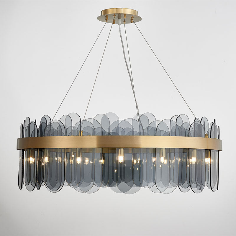 Patina Gold Ring Chandelier