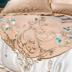 Domitia Desert Sand Embroidery Egyptian Cotton Bedding Set