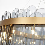 Patina Gold Ring Chandelier