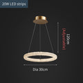 Jillian Sculptural LED Three Tier Crystal Chandelier