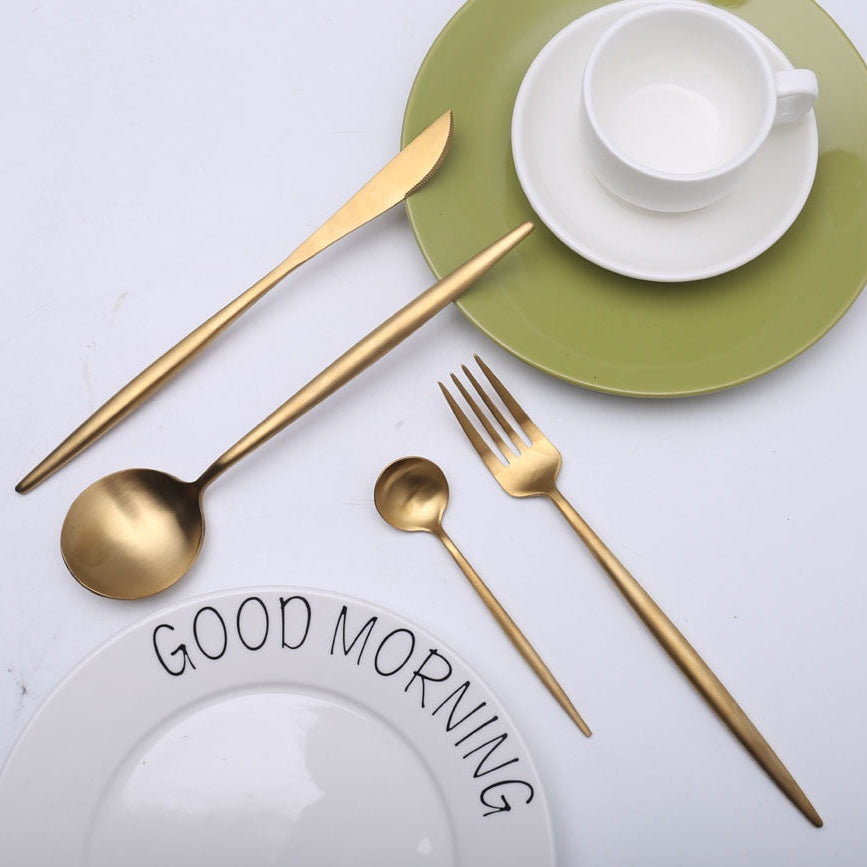 Arya Gold Stainless Steel Cutlery Set