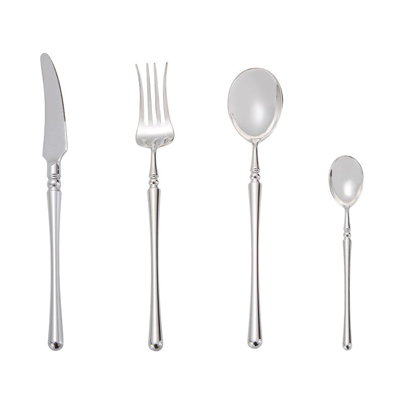 Rome Silver Luxury Stainless Steel Cutlery Set