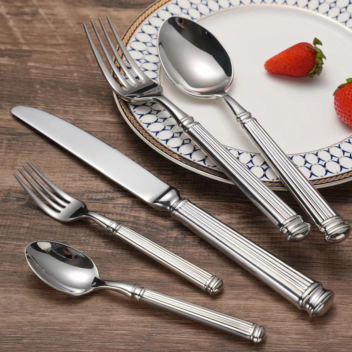 Emilia Roman Fluted Luxury Stainless Steel Cutlery Set