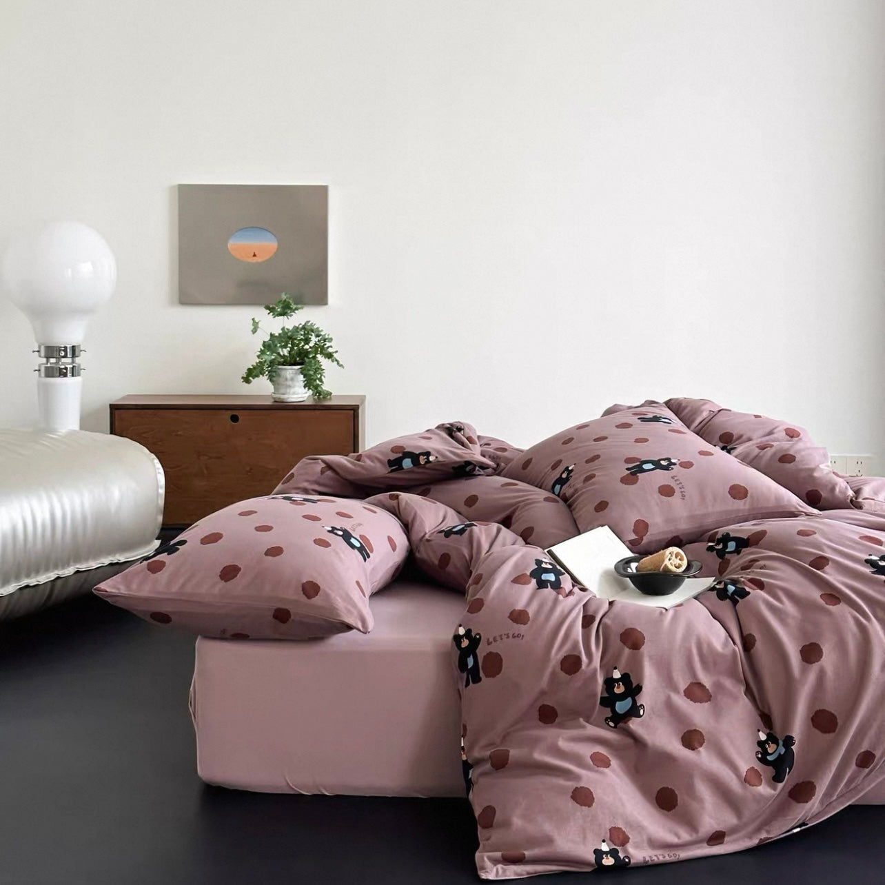 Polka Dot Beary Bedding Set