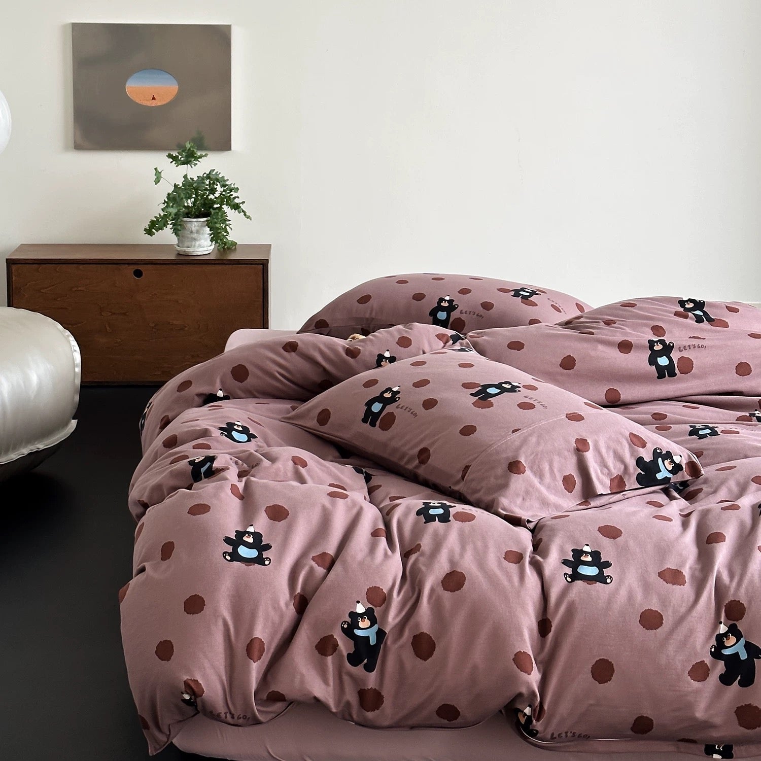 Polka Dot Beary Bedding Set